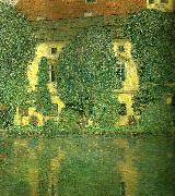 Gustav Klimt slottet kammer vid attersee painting
